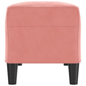 Lavice růžová 100 x 35 x 41 cm samet - obrázek 4