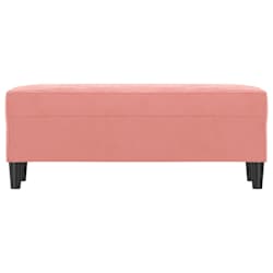 vidaXL Bankje 100x35x41 cm fluweel roze