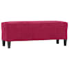 vidaXL pink, veinipunane, 100 x 35 x 41 cm, samet