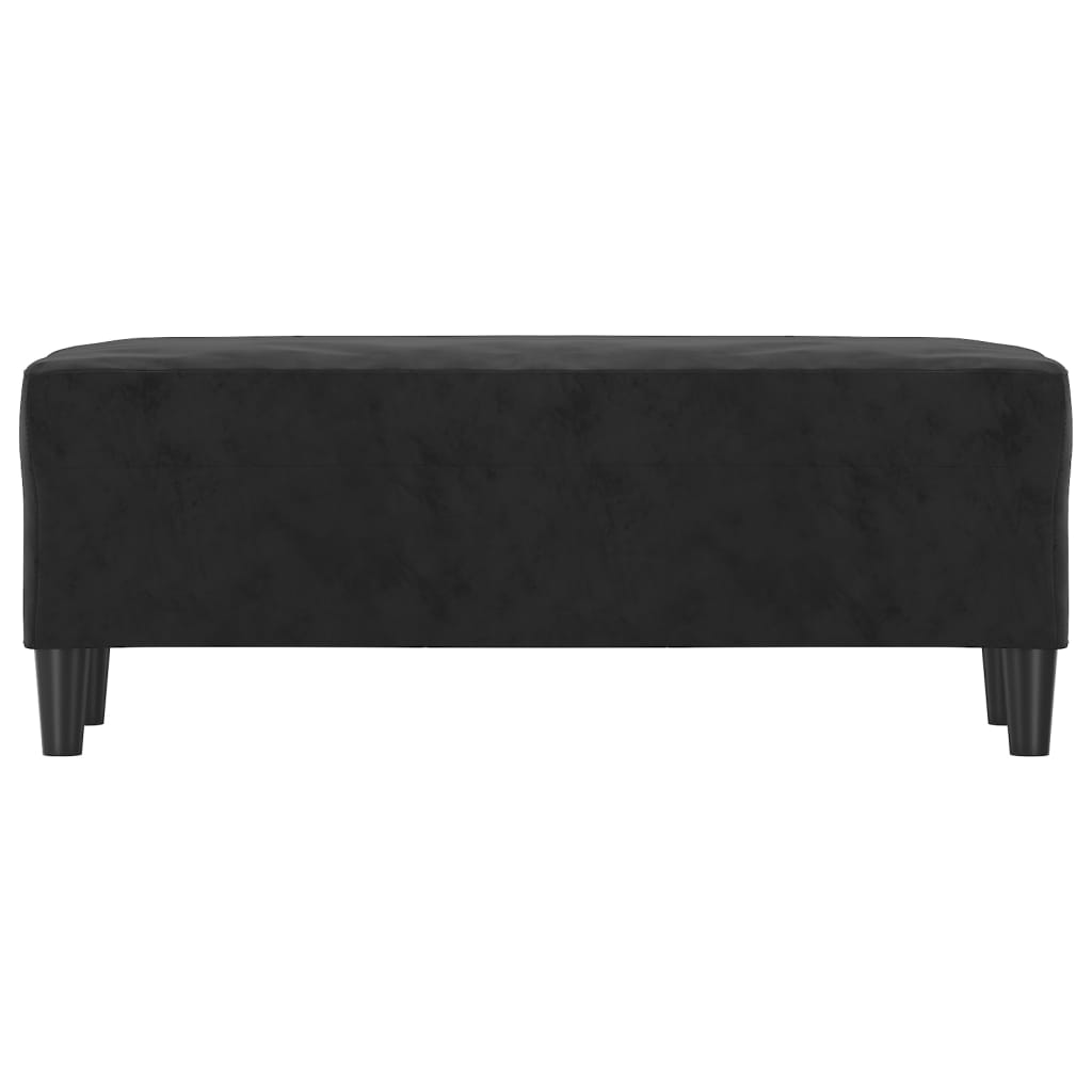 vidaXL Bankje 100x35x41 cm fluweel zwart afbeelding