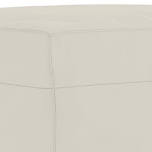 Lavice krémová 100 x 35 x 41 cm samet - obrázek 5