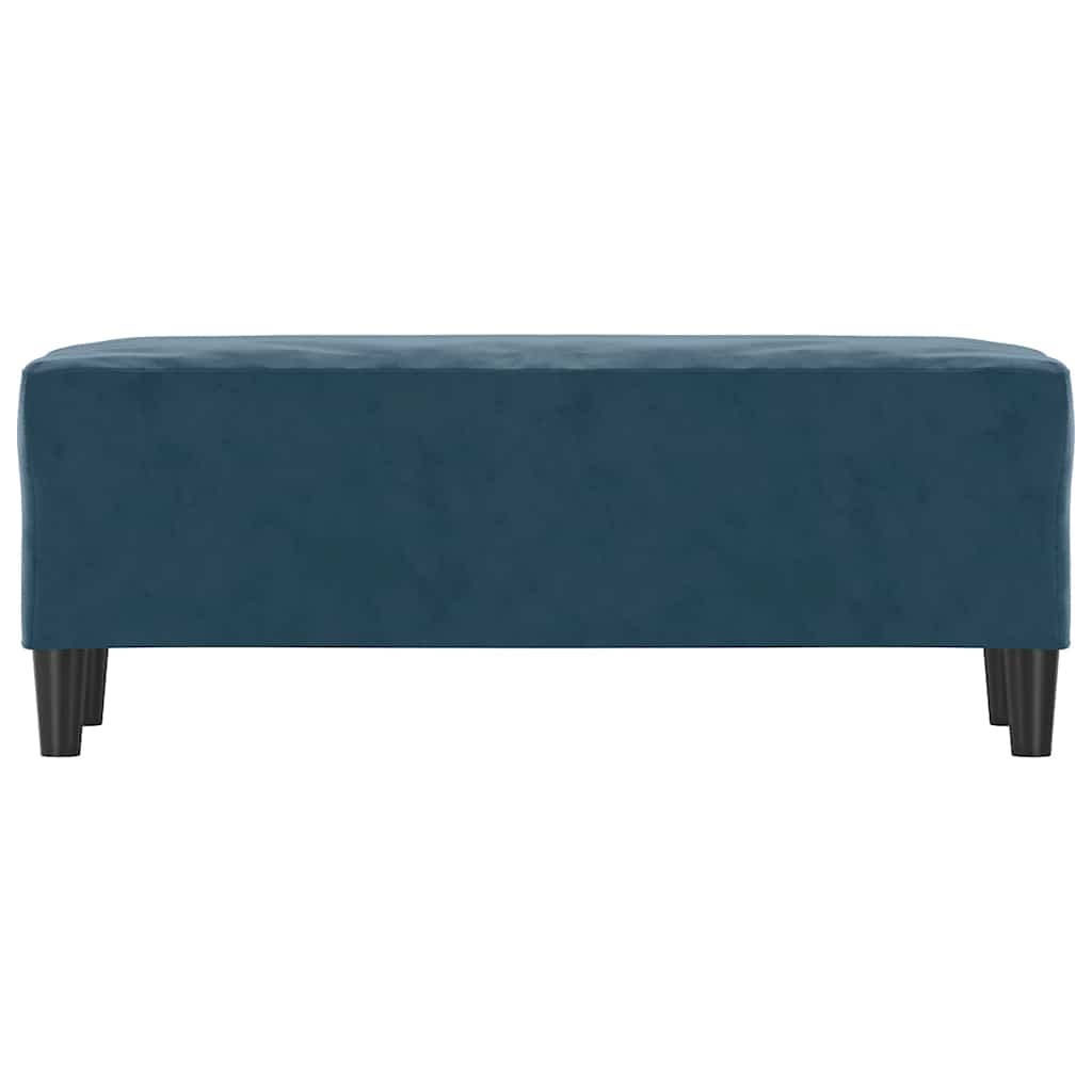 Thumbnail - vidaXL Sitzbank Blau 100x35x41 cm Samt