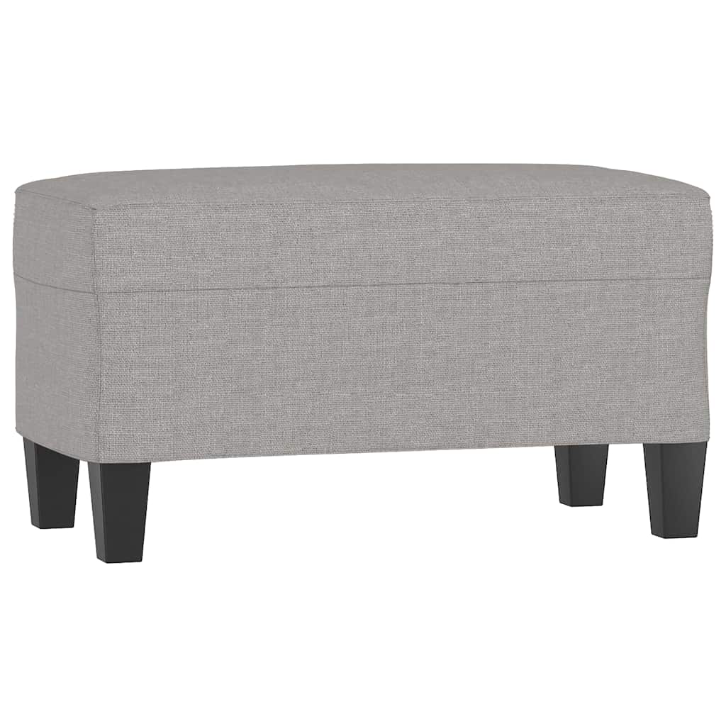 vidaXL Lavice světle šedá 70 x 35 x 41 cm textil