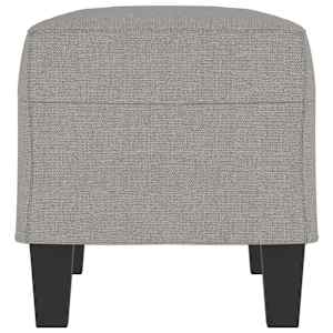 Lavice světle šedá 70 x 35 x 41 cm textil - obrázek 4