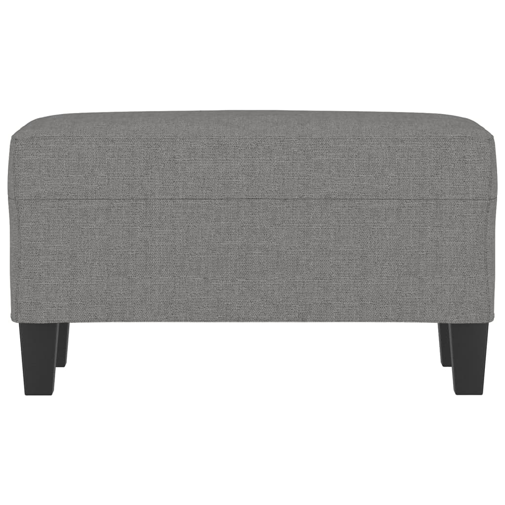 vidaXL Bankje 70x35x41 cm stof donkergrijs afbeelding