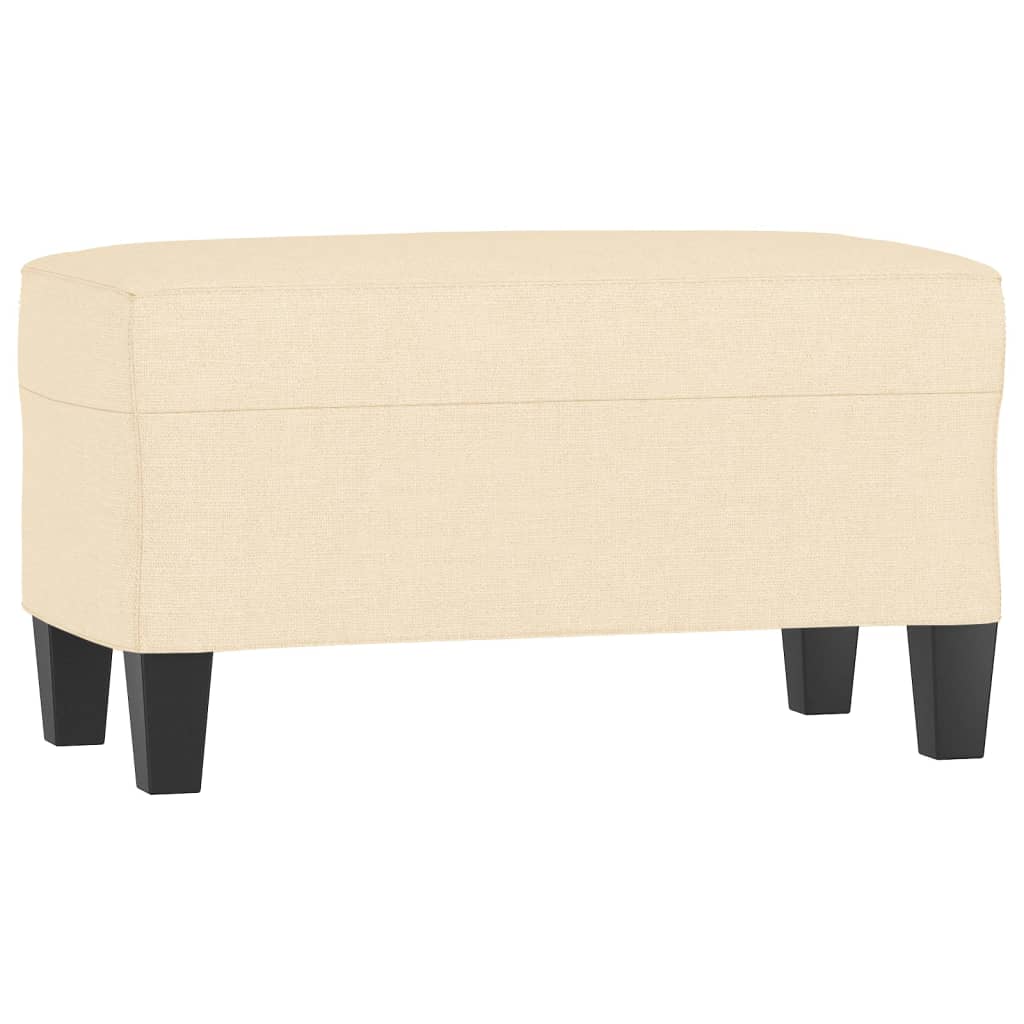 vidaXL Lavice krémová 70 x 35 x 41 cm textil