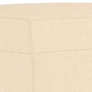 Lavice krémová 70 x 35 x 41 cm textil - obrázek 5