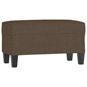 Lavice hnědá 70 x 35 x 41 cm textil - obrázek 2