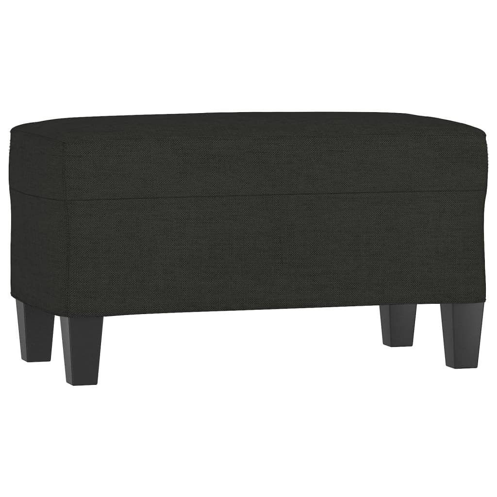 vidaXL Lavice černá 70 x 35 x 41 cm textil