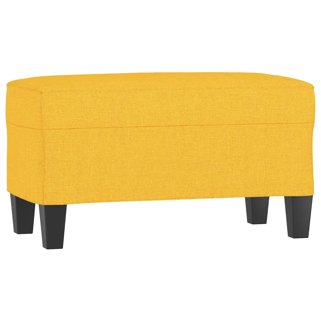 vidaXL Lavice světle žlutá 70x35x41 cm textil