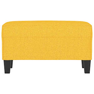 Lavice světle žlutá 70x35x41 cm textil - obrázek 3