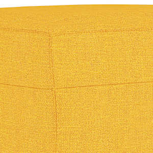 Lavice světle žlutá 70x35x41 cm textil - obrázek 5