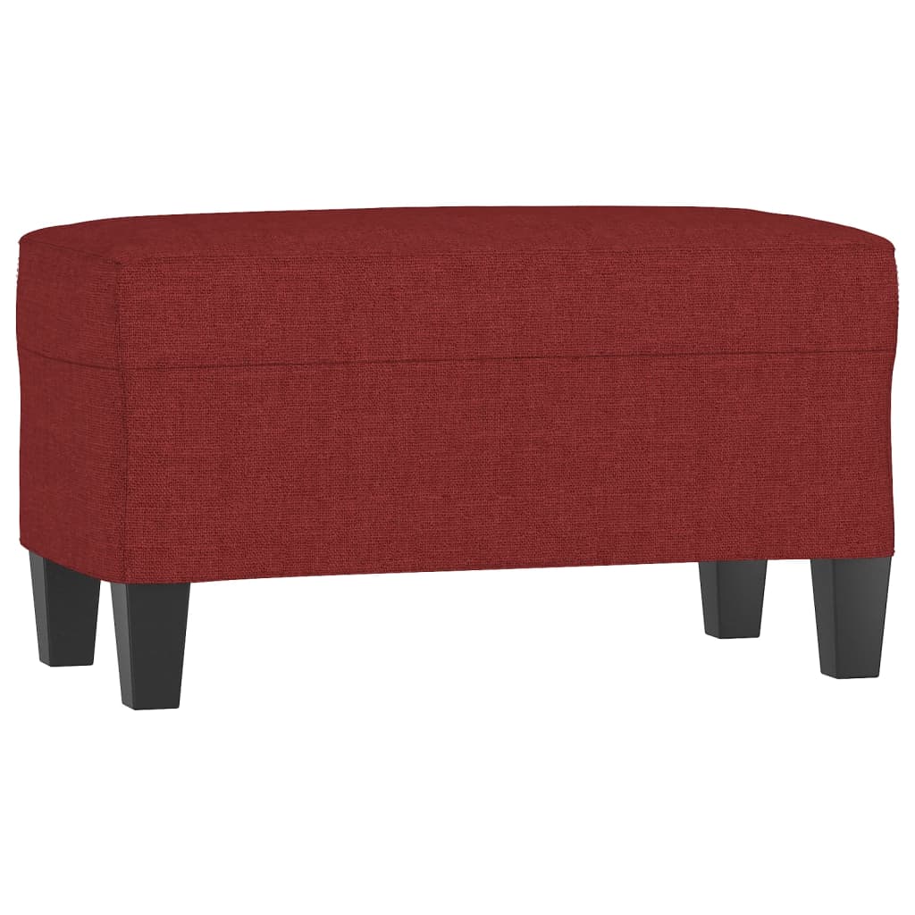 vidaXL Lavice vínová 70x35x41 cm textil