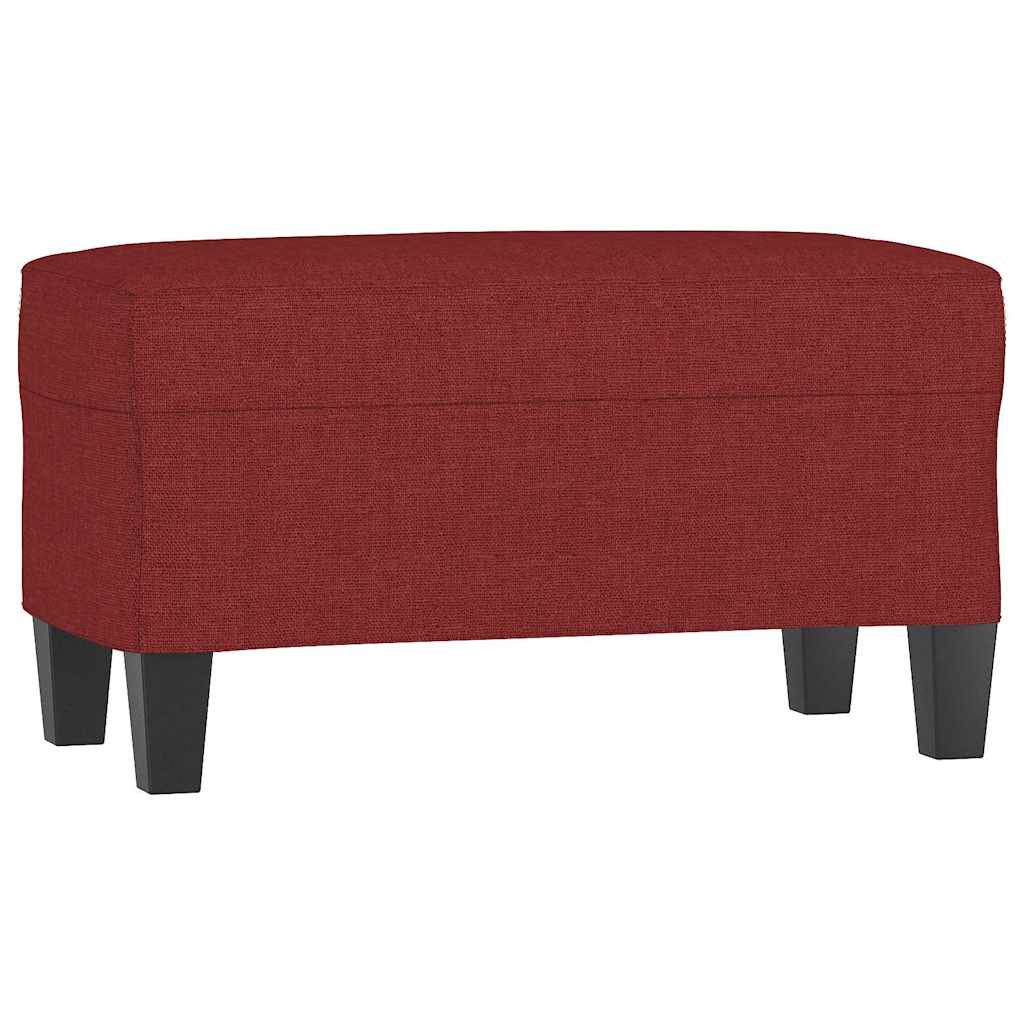 vidaXL Lavice vínová 70x35x41 cm textil