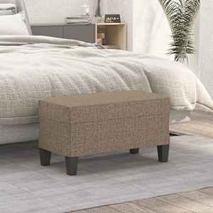 Lavice taupe 70 x 35 x 41 cm textil - obrázek 1