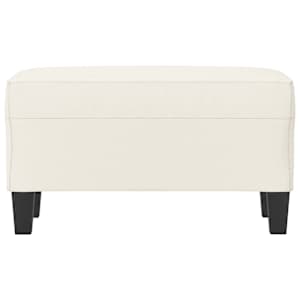 Lavice krémová 70x35x41 cm umělá kůže - obrázek 3