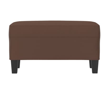 vidaXL Πάγκος Καφέ 70x35x41 εκ. από Συνθετικό Δέρμα