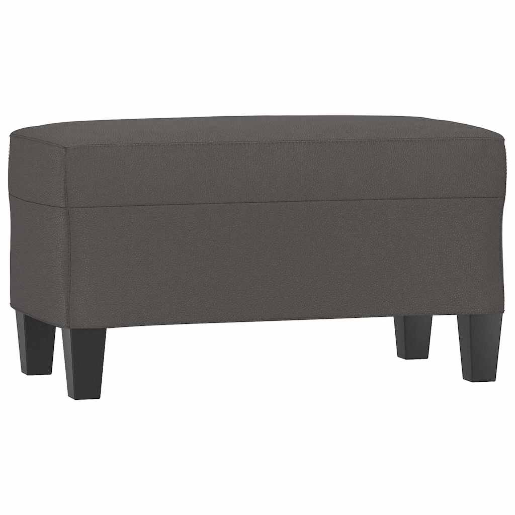 vidaXL Lavice šedá 70x35x41 cm umělá kůže