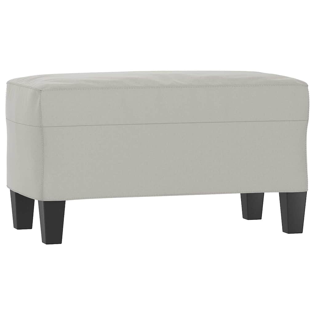 vidaXL Lavice světle šedá 70 x 35 x 41 cm tkanina z mikrovlákna