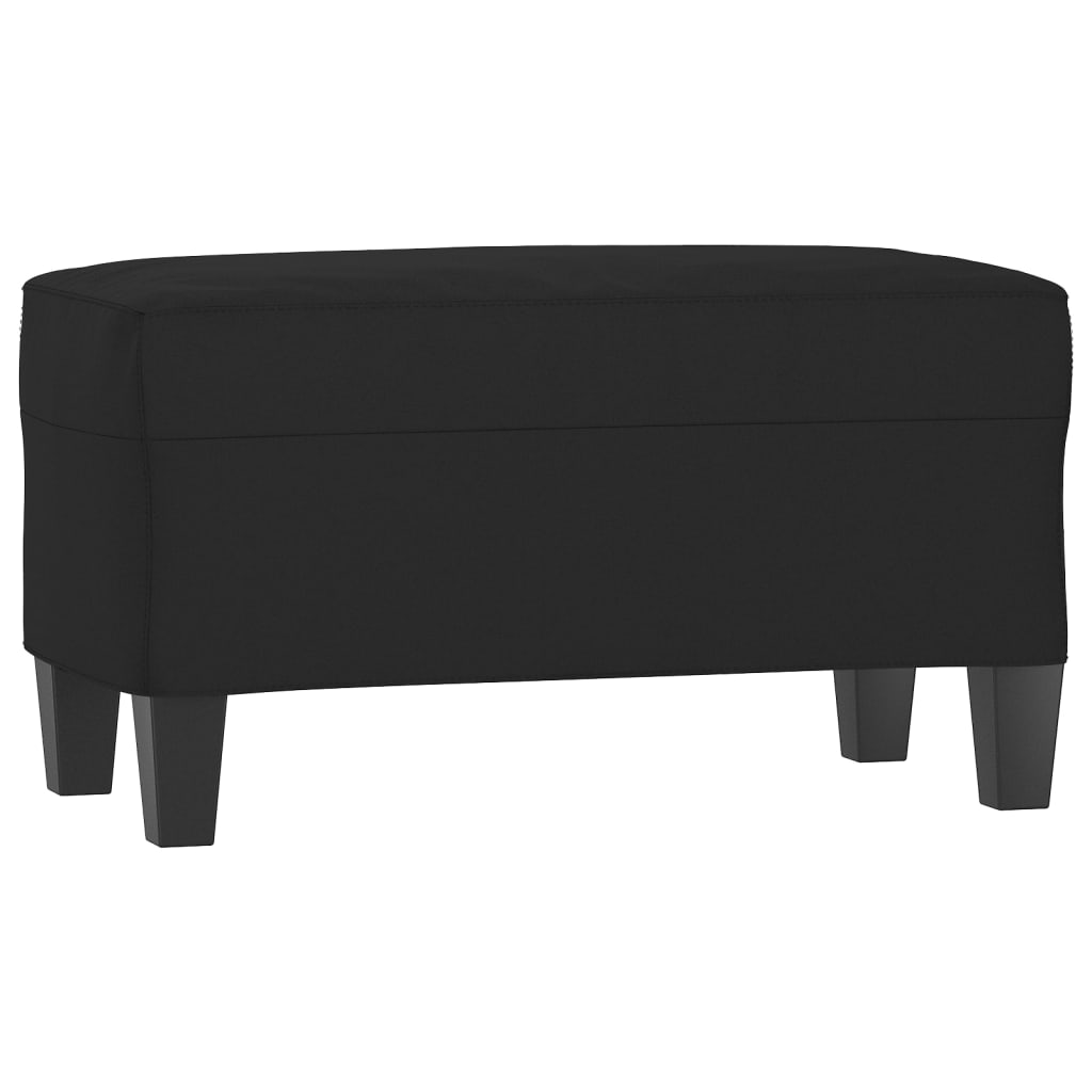 vidaXL Lavice černá 70 x 35 x 41 cm tkanina z mikrovlákna