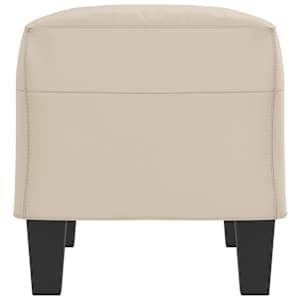 Lavice krémová 70 x 35 x 41 cm tkanina z mikrovlákna - obrázek 4