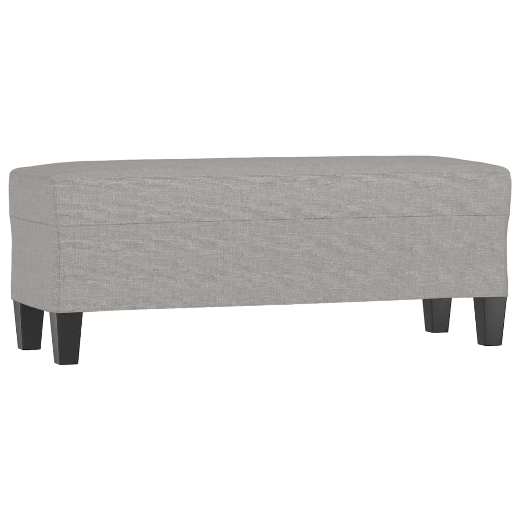 vidaXL Lavice světle šedá 100 x 35 x 41 cm textil