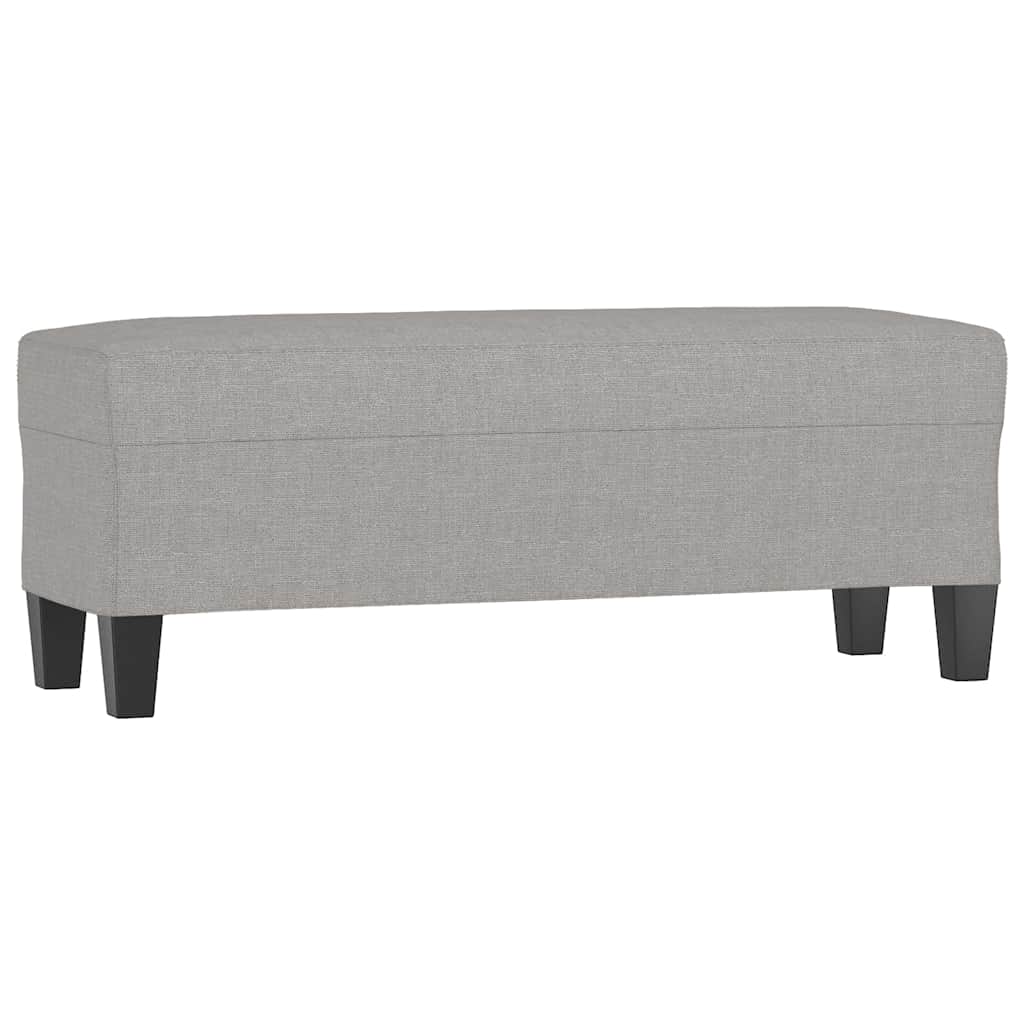 vidaXL Lavice světle šedá 100 x 35 x 41 cm textil