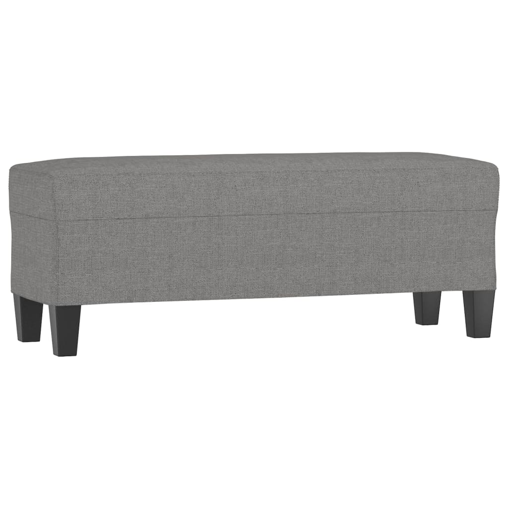 vidaXL Lavice tmavě šedá 100 x 35 x 41 cm textil