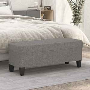 Klop temno siva 100x35x41 cm blago