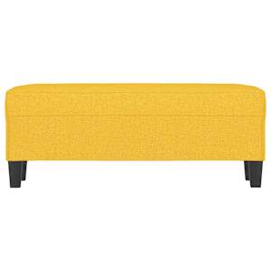 Lavice světle žlutá 100 x 35 x 41 cm textil - obrázek 3