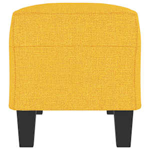 Lavice světle žlutá 100 x 35 x 41 cm textil - obrázek 4