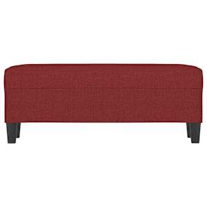 Lavice vínová 100 x 35 x 41 cm textil - obrázek 3