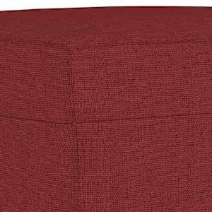 Lavice vínová 100 x 35 x 41 cm textil - obrázek 5