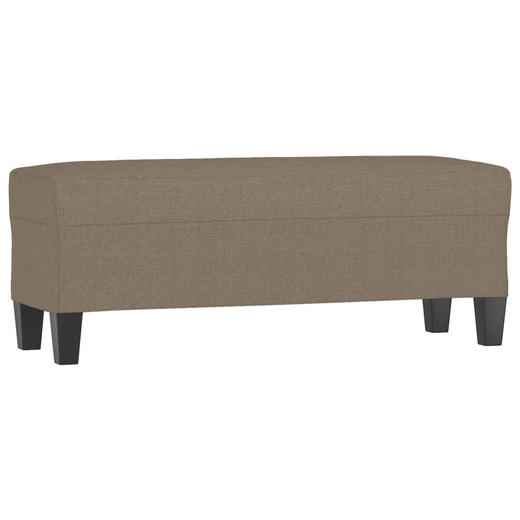 vidaXL Lavice taupe 100 x 35 x 41 cm textil