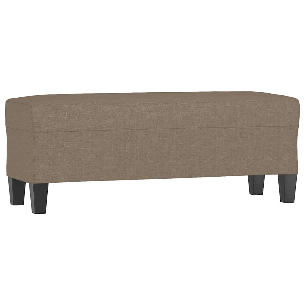 vidaXL Lavice taupe 100 x 35 x 41 cm textil