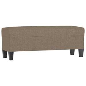 Lavice taupe 100 x 35 x 41 cm textil - obrázek 2