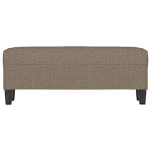 Lavice taupe 100 x 35 x 41 cm textil - obrázek 3