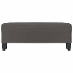 vidaXL Bankje 100x35x41 cm kunstleer grijs