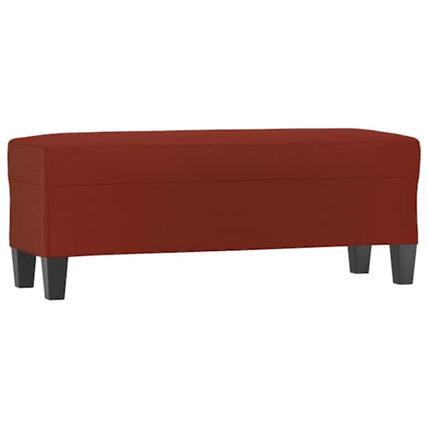 vidaXL pink, veinipunane, 100 x 35 x 41 cm, kunstnahk