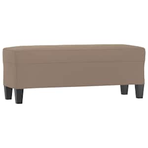 Lavice taupe 100 x 35 x 41 cm tkanina z mikrovlákna - obrázek 2
