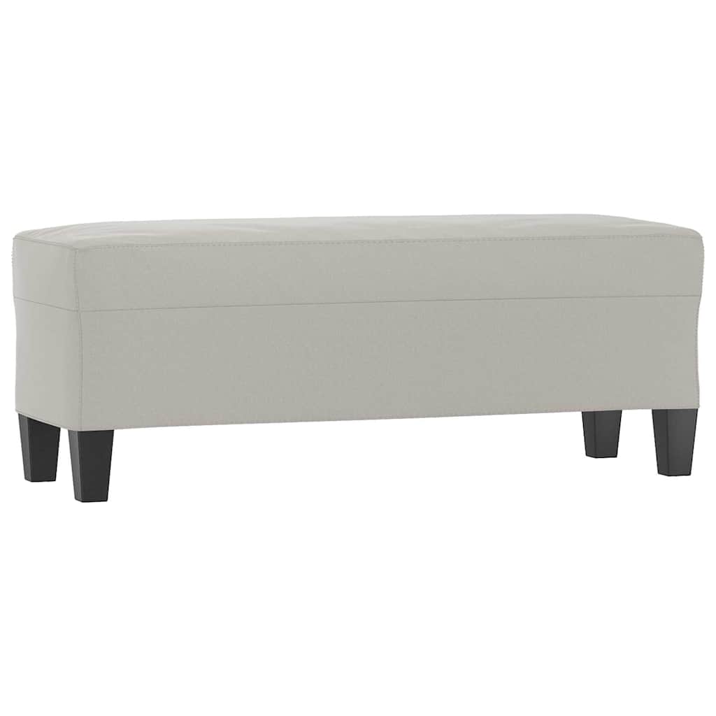 vidaXL Lavice světle šedá 100 x 35 x 41 cm tkanina z mikrovlákna
