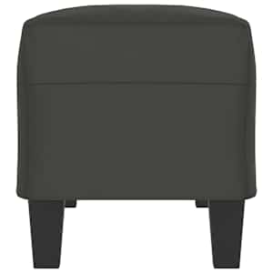 Lavice tmavě šedá 100 x 35 x 41 cm tkanina z mikrovlákna - obrázek 4
