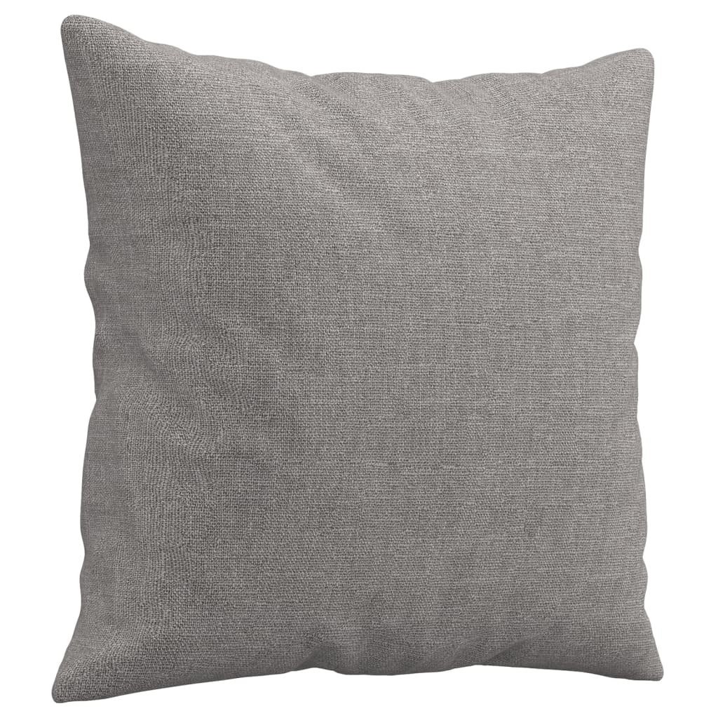 vidaXL Perne decorative, 2 buc., gri deschis, 40x40cm, material textil