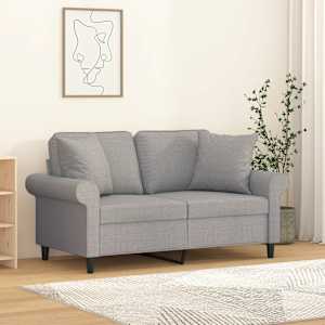 Dekorační polštáře 2 ks světle šedé 40 x 40 cm textil - obrázek 1