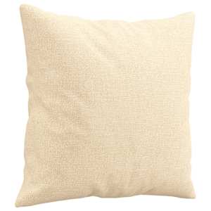 Dekorační polštáře 2 ks krémové 40 x 40 cm textil - obrázek 3