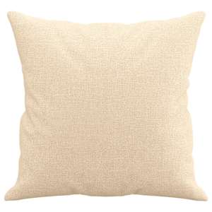Dekorační polštáře 2 ks krémové 40 x 40 cm textil - obrázek 4