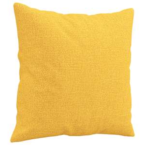 Dekorační polštáře 2 ks světle žluté 40 x 40 cm textil - obrázek 3