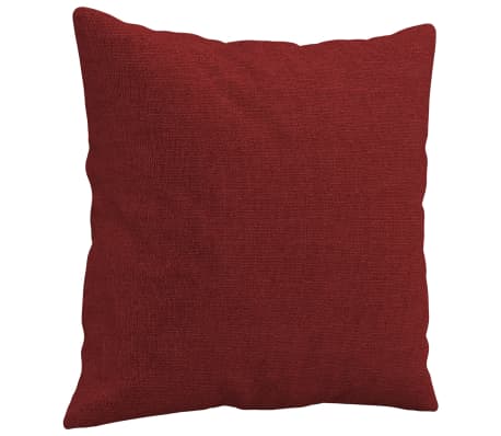 vidaXL Zierkissen 2 Stk. Weinrot 40x40 cm Stoff