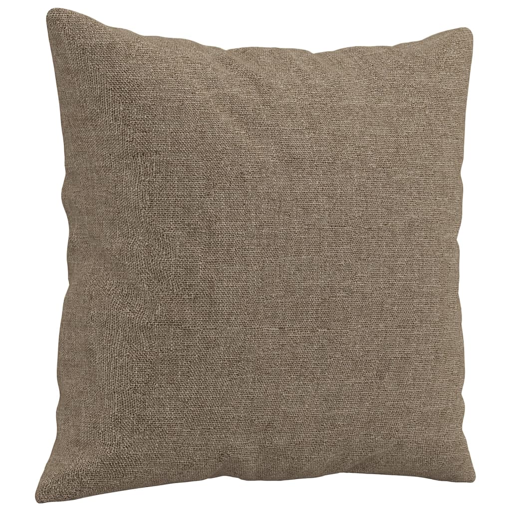 vidaXL Perne decorative, 2 buc., gri taupe, 40x40 cm, material textil