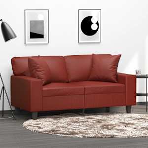 Okrasna blazina 2 kosa vinsko rdeča 40x40 cm žamet